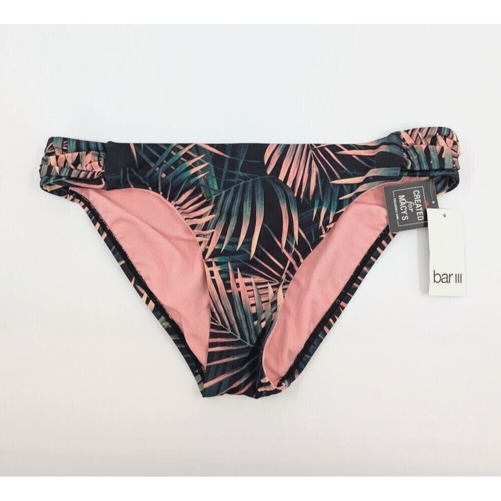 Womens Bikini Bottom Large Bali Knights Swimsuit Resort Wear Bar III